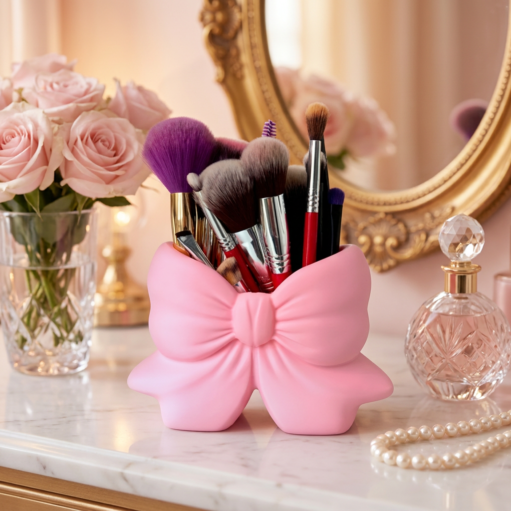 Bow Brush Holder