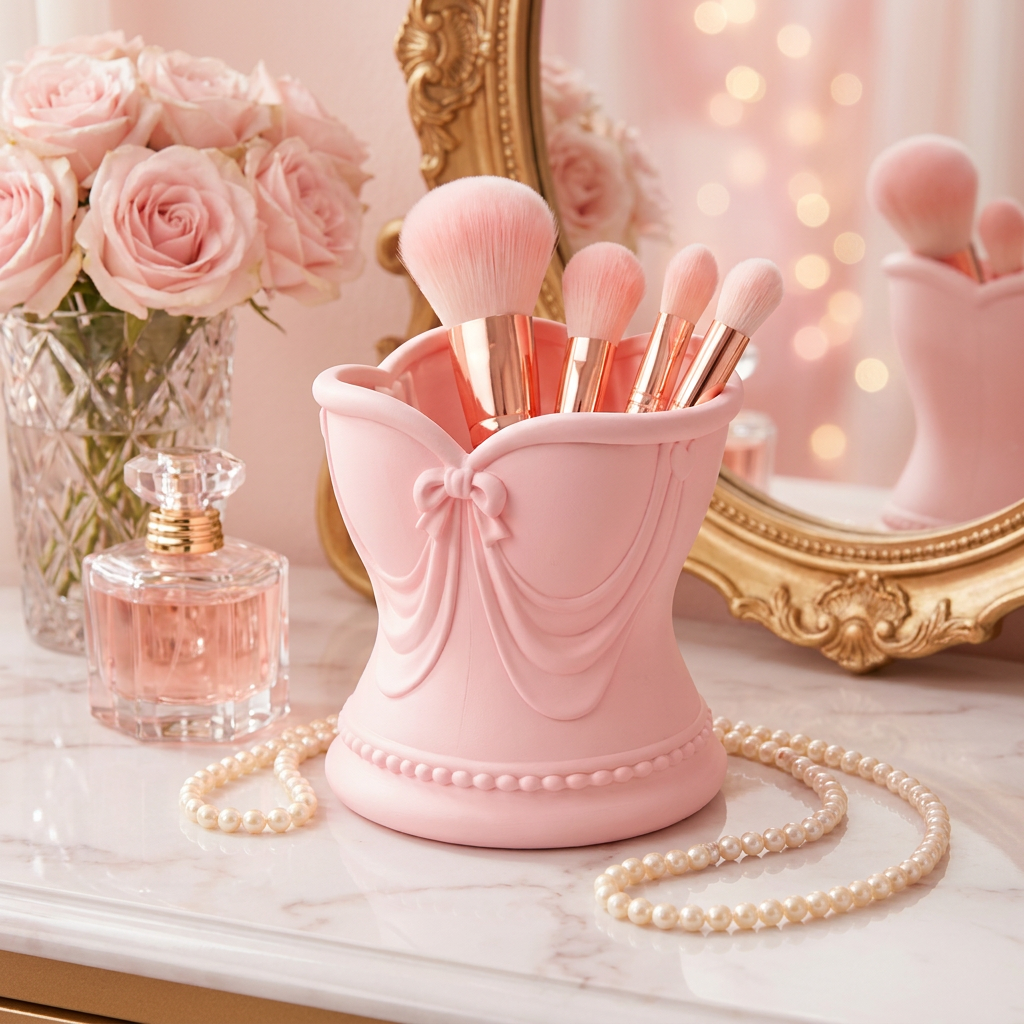 Velvet Bloom Brush Holder
